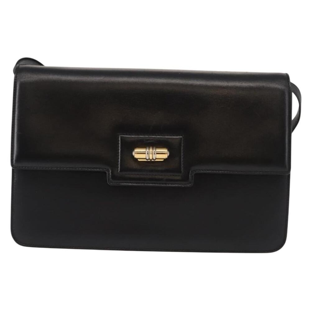 Gucci Leather Shoulder Bag Black